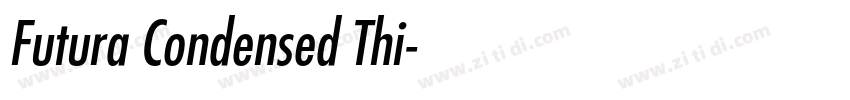Futura Condensed Thi字体转换